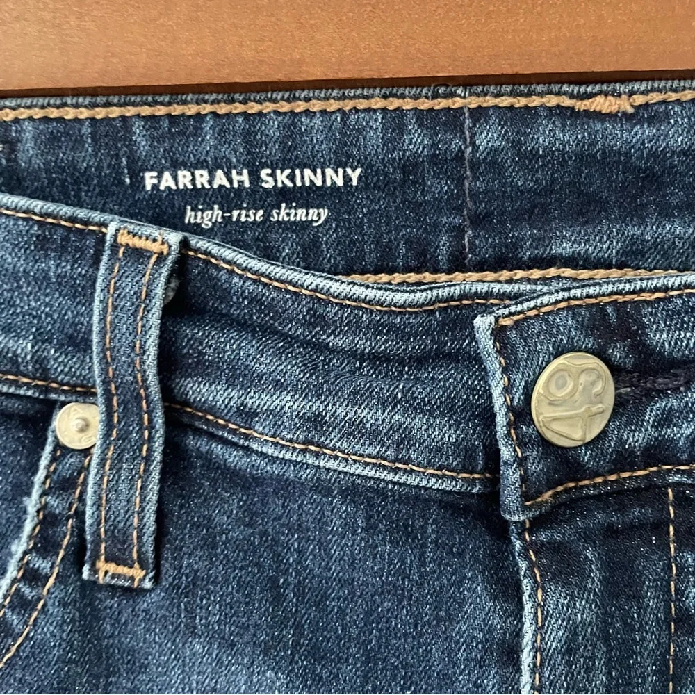 AG Adriano Goldschmied The Farrah Skinny High Rise Jeans Size 30R Medium Blue - Picture 7 of 8